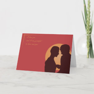 Festiva Tarjeta del el día de San Valentín. Amor gay