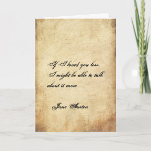 Festiva Tarjeta del el día de San Valentín de Jane Austen