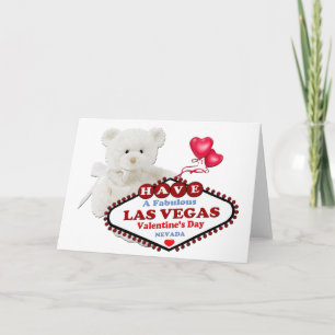 Festiva Tarjeta del el día de San Valentín de Las Vegas