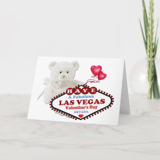 Festiva Tarjeta del el día de San Valentín de Las Vegas