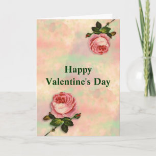 Festiva Tarjeta del el día de San Valentín de los rosas