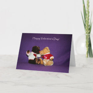 Festiva Tarjeta del el día de San Valentín del beso del