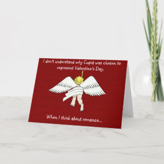 Festiva tarjeta del el día de San Valentín del cupid del