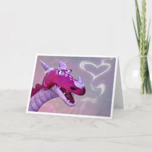 Festiva Tarjeta del el día de San Valentín del dragón