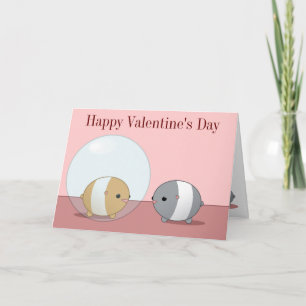 Festiva Tarjeta del el día de San Valentín del hámster