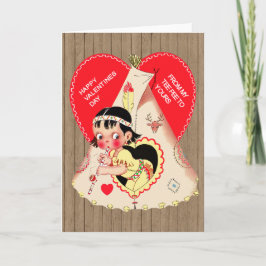 Festiva Tarjeta del el día de San Valentín del nativo