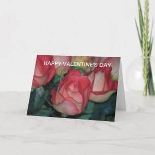Festiva Tarjeta del EL DÍA DE SAN VALENTÍN del ROSA