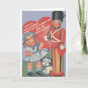 Festiva Tarjeta del el día de San Valentín del soldado de