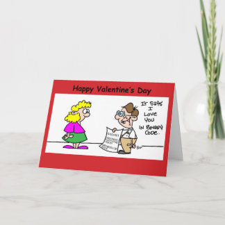 Festiva Tarjeta del el día de San Valentín para el friki