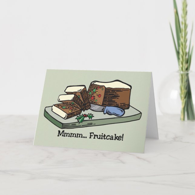 Festiva Tarjeta del Fruitcake (Anverso)