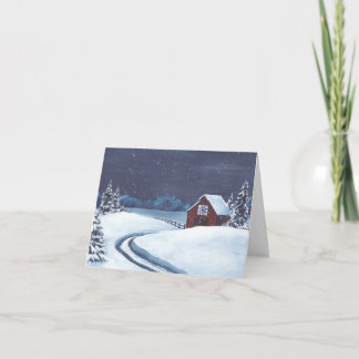 Festiva Tarjeta del granero del edredón