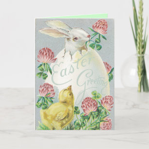Festiva Tarjeta del huevo de Pascua del vintage para que