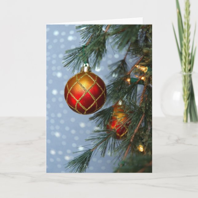 Festiva Tarjeta del ornamento (Anverso)