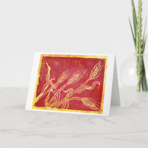 Festiva Tarjeta del oro del otoño