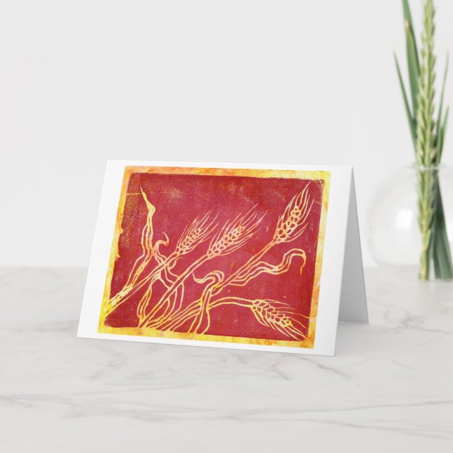 Festiva Tarjeta del oro del otoño (Anverso)