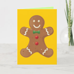 Festiva Tarjeta del pan de jengibre