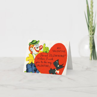 Festiva Tarjeta del payaso de la tarjeta del día de San