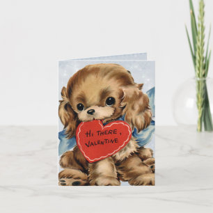Festiva Tarjeta del perrito de la tarjeta del día de San