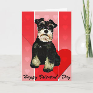 Festiva Tarjeta del perro del Schnauzer de la tarjeta del
