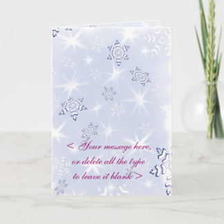 Festiva Tarjeta del personalizable SNOWFLAKE-1