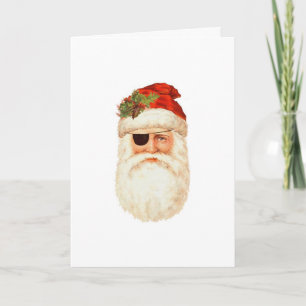 Festiva Tarjeta del pirata de Santa