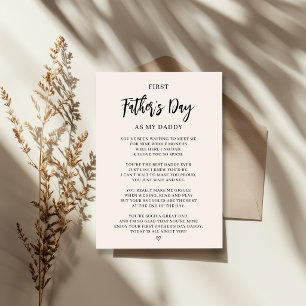 Festiva Tarjeta del primer día del padre del bebé