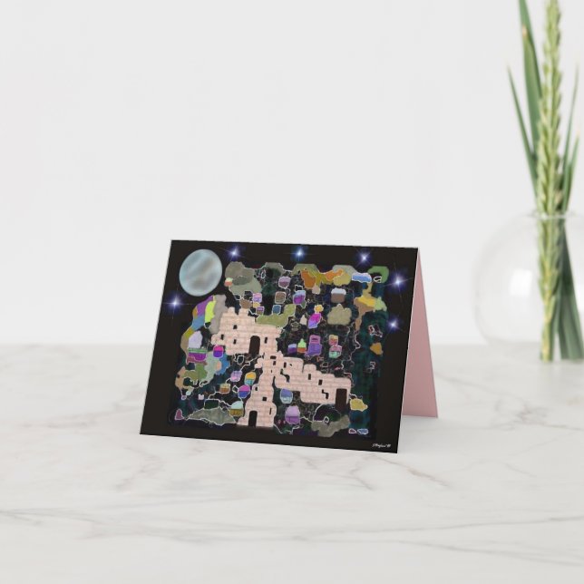 Festiva Tarjeta del próximo año en Jerusalén (Anverso)