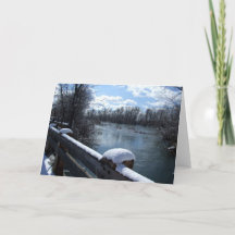 Tarjeta del puente del río de Boise