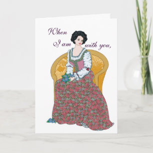 Festiva Tarjeta del ramo de la tarjeta del día de San