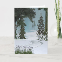 Festiva Tarjeta del rastro del invierno