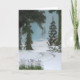 Festiva Tarjeta del rastro del invierno