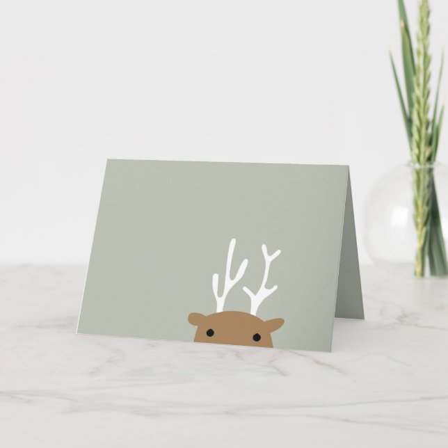 Festiva Tarjeta del reno (Anverso)