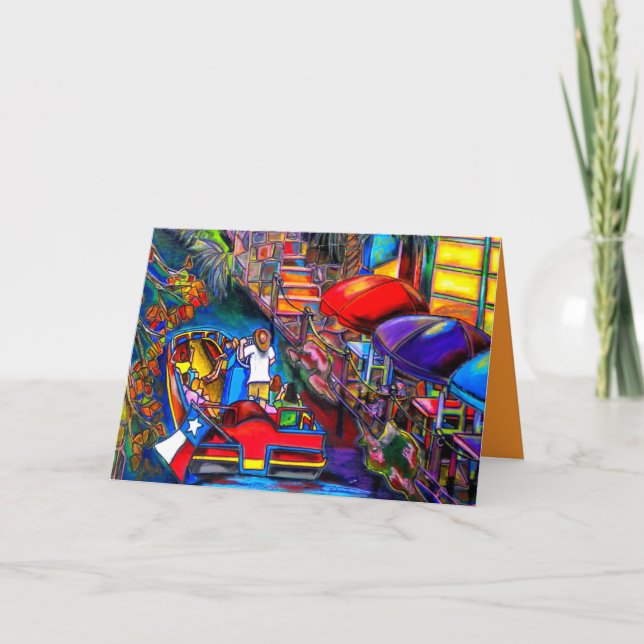 Festiva tarjeta del riverwalk (Anverso)