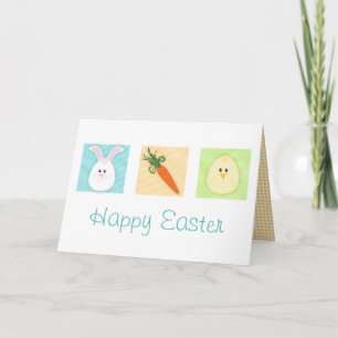 Festiva Tarjeta del trío de Pascua