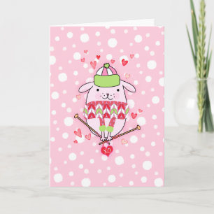 Festiva Tarjeta deshilvanada 5 x 7 del perro de Itty que