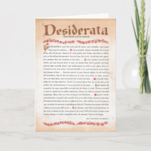 Festiva Tarjeta DESIDERATA