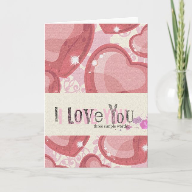 Festiva Tarjeta día de San Valentín (Anverso)