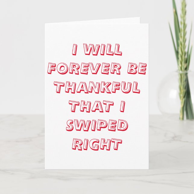 Festiva tarjeta día de San Valentín (Anverso)