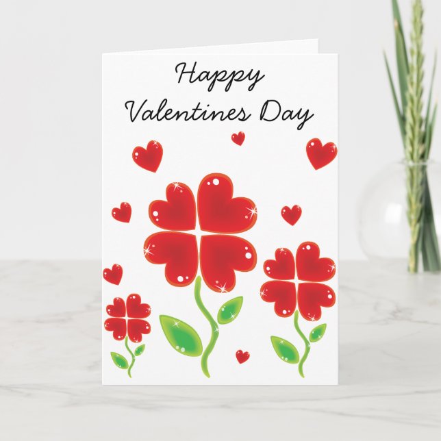 Festiva Tarjeta día de San Valentín (Anverso)