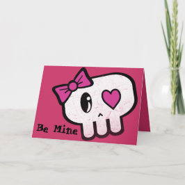 Festiva Tarjeta Día de San Valentín de gótico