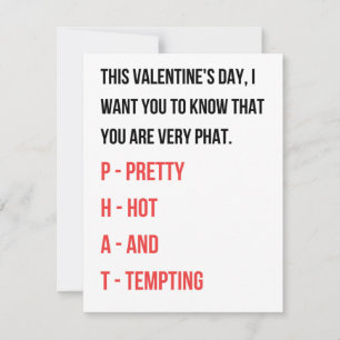 Festiva Tarjeta Día de San Valentín divertida para ella
