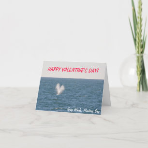 Festiva Tarjeta Día de San Valentín Gray Whale