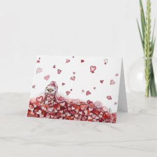 Festiva Tarjeta Día de San Valentín Hammie Hamster