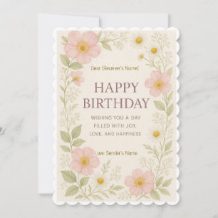 Festiva Tarjeta digital del Personalizado de cumpleaños fe