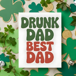 Festiva Tarjeta divertida de bebida del día de San Patrici