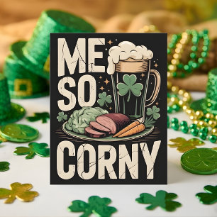 Festiva Tarjeta divertida de cerveza del día de San Patric