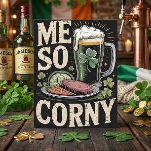 Festiva Tarjeta divertida de comida del día de San Patrici