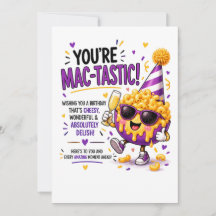 Tarjeta divertida de cumpleaños de Macarrones con