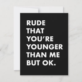 Festiva Tarjeta divertida de cumpleaños - tarjeta más jove