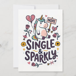 Festiva Tarjeta Divertida de Felicitaciones de Unicornio S